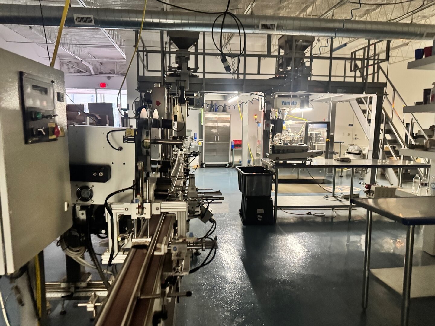 Packaging and weighing equipment inside the Oklahoma City facility